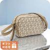 �t�F���f�B �΂ߊ|�� �V�����_�[�o�b�O ���f�B�[�X �u�����h FENDI �C�^���A 8BS077 �u���E���n �z���C�g�n �o�b�O