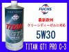 VW �S���t �g�D�[���� 1TAXW 1TBAG 1TBMY 1TBLG 1TBLP 1TBLX 1TCAV 1TCTH FUCHS �G���W���I�C�� TITAN GT1 PRO C-3 5W30 1L 22809