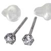 ���{�O���E���_�C�������h�s�A�X �ꗱ�X�^�b�h�_�C�������h SILVER925 Lab Grown Diamond 0.1ct 7160