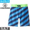 VOLCOM �{���R�� �L�b�Y �{�[�h�V���[�c STRIPEY ELASTIC LY ���� ���[�X�T�C�Y NO31