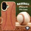 SALE �x�[�X�{�[�� iPhone16 �P�[�X �싅 �{�[�� �o�b�g �A�C�t�H��16 �A�C�t�H���P�[�X �J�o�[ �����O�b�Y ���W���[���[�O Baseball �t
