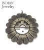 INDIAN JEWELRY �z�s��|�I�[�o�[���C|SUN FACE|�V���o�[|�w�b�h�wHopi Overlay Silver Pendant Head Ronald Wadsworth�x�y�A���J�W�E�l�C