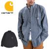 �J�[�n�[�g Carhartt �����V���c �����Y �{�^���_�E�� ���[�N�V���c �H�~ �V�����u���[ 104368 USA���f��