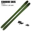 [�X�L�[2�_�Z�b�g] �L�����f�b�h �X�L�[�� 2026 CANDIDE SKIS AREA 91 + 24 LOOK NX 11 GW I.GRY 90mm �r���f�B���O�Z�b�g 25-26