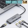 USB Type-C �n�u 4in1 HDMI 4K USB3.0 PD�Ή� �ő�100W �ϊ� �A�_�v�^ �^�C�vC �m�[�g�p�\�R�� �m�[�gPC MacBook PC Google ChromeBook P