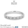 MUZE JEWELRY ���a-1.8mm�~7��(0.175ct����)SV925 �v���`�i�d�グ �d�˕t�� �G���Q�[�W�����O �G�^�j�e�B�����O  �n�[�g�L���[�s�b�h Hea