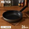MEYER �}�C���[ �t���C�p�� 26cm �K�X�� IH�Ή� �I�[���M���Ή� PFOA�t���[ �e�t���� �t�b�f �ł��t���Ȃ� �O���[ ���m�g�[�� �V���v�� 