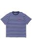 �Z�[��40%OFF XLARGE �G�N�X�g�����[�W 101242011011 BASEBALL LOGO STRIPED S/S TEE �{�[�_�[T�V���c BLUE ���K�ʔ� �����Y ���f�B�[�X 