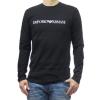 EMPORIO ARMANI �G���|���I�A���}�[�j T�V���c �����Y �N���[�l�b�N �R�b�g�� ��100�� ���� ����T 8N1TN8 1JPZZ �u���b�N ��Ԑl�C���i