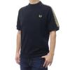 FRED PERRY �t���b�h�y���[ �����Y�N���[�l�b�NT�V���c M2370 / CROSS TAPE T-SHIRT �u���b�N 2026�t�ĐV��