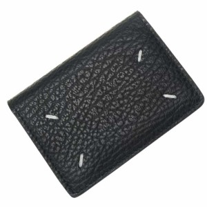 MAISON MARGIELA メゾンマルジェラ 財布 メンズ 三つ折り財布（小銭入れ付き） S36UI0416 P4455 ブラック 定番人気商品