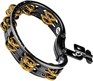 MEINL Percussion マイネル タンバリン Traditional ABS Tambourine Brass Jingles TMT2B-BK 【国内正規品】(中古品)