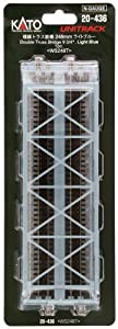 KATO Nゲージ 複線トラス鉄橋 ライトブルー 20-436 鉄道模型用品(中古品)