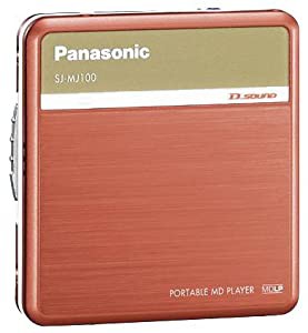 Panasonic D‐SOUND ポータブルMDプレーヤー オレンジ SJ-MJ100-D(中古品)