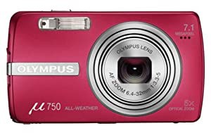 OLYMPUS デジタルカメラ μ750 サンセットレッド μ-750 RED(中古品)