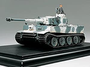 タミヤ マスターワークコレクション 1/35 タイガーI極初期型 502重戦車大隊 122号車 完成品 21802(中古品)