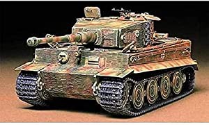 タミヤ 1/35 ミリタリーミニチュアシリーズ No.146 ドイツ陸軍 重戦車 タイガーI 型 後期生産型 プラモデル 35146(中古品)