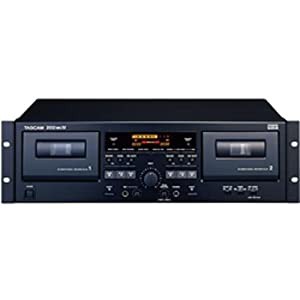 TASCAM ダブルカセットデッキ オートリバース ドルビーB・倍速ダビング搭載 202Mk4(中古品)