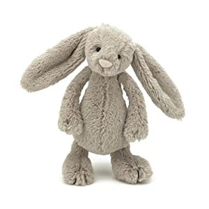 Jellycat(ジェリーキャット) バシュフル バニー S ぬいぐるみ ウサギ 座高15cm ベージュ(中古品)