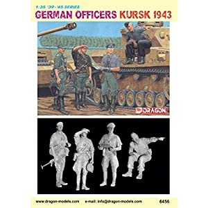 ドラゴン 1/35ドイツ 将校セット クルスク1943 プラモデル(中古品)