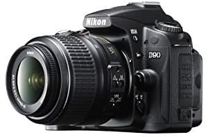 Nikon デジタル一眼レフカメラ D90 AF-S DX 18-55 VRレンズキット D90LK18-55(中古品)