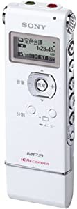 SONY ステレオICレコーダー 2GB UX81 ホワイト ICD-UX81/W(中古品)