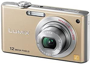 パナソニック デジタルカメラ LUMIX (ルミックス) FX40 グロスゴールド DMC-FX40-N(中古品)