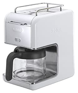 DeLonghi kMix(ケーミックス) ドリップコーヒーメーカー ホワイト 【6杯用】 CMB6-WH(中古品)