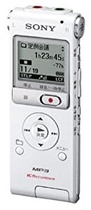 SONY ステレオICレコーダー 2GB UX200 ホワイト ICD-UX200/W(中古品)