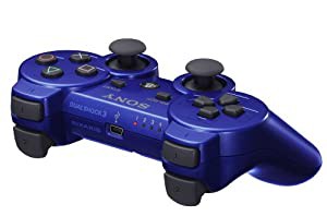 ワイヤレスコントローラ (DUALSHOCK3) メタリック・ブルー(中古品)