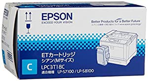 EPSON ETカートリッジ LPC3T18C シアン Mサイズ 6,500ページ LP-S7100/LP-S8100シリーズ用(中古品)