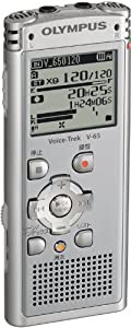 OLYMPUS ICレコーダー 2GB Voice-Trek MP3/WMA SLV ライトシルバー V-65(中古品)