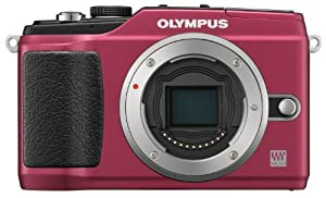 OLYMPUS ミラーレス一眼 PEN E-PL2 ボディ レッド E-PL2 BODY RED(中古品)