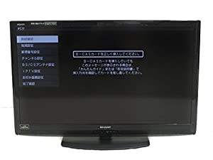 SHARP LEDAQUOS 40型 地上・BS・110度CSデジタルフルハイビジョン液晶テレビ LC-40V5-B ブラック系(中古品)