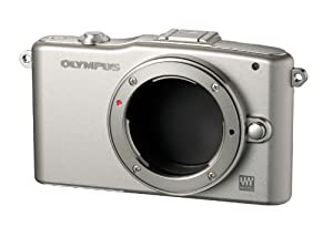 OLYMPUS ミラーレス一眼 PEN mini E-PM1 ボディ シルバー E-PM1 BODY SLV(中古品)