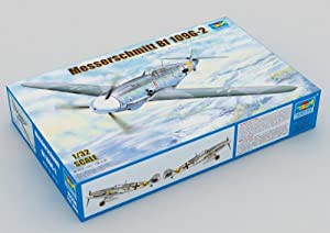 トランペッター 1/32 ドイツ軍 メッサーシュミット Bf109G-2 プラモデル(中古品)