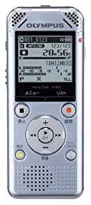 OLYMPUS ICレコーダー VoiceTrek 2GB MP3/WMA ステレオ録音 microSD対応 SLV シルバー V-801(中古品)