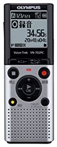 OLYMPUS ICレコーダー VoiceTrek 2GB スタンダードモデル 単4電池2本使用 VN-702PC(中古品)