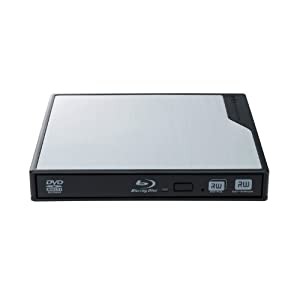 Logitec USB3.0対応 ポータブルブルーレイドライブ 【For Mac】 シルバー LBD-PME6U3MSV(中古品)