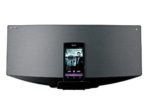 SONY ウォークマン用ドックコンポ Bluetooth対応 CDプレーヤー内蔵 ラジオ内蔵 ダークシルバー CMT-V70B/S(中古品)