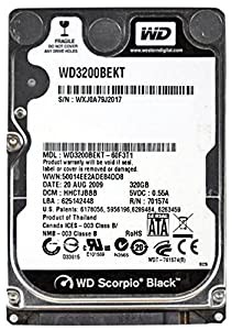 WesternデジタルWD Scorpioブラックwd3200bekt???ハードドライブ???320?GB???sata-300?(wd3200bekt) -(中古品)