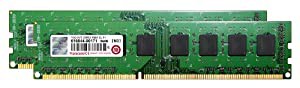 Transcend デスクトップPC用メモリ PC3-12800 DDR3 1600 16GB 1.5V 240pin DIMM Kit (8GB×2pcs) JM1600KLH-16GK(中古品)