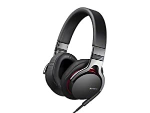 SONY 密閉型ヘッドホン ハイレゾ音源対応 iPhone/iPod/iPad対応リモコン・マイク付 ブラック MDR-1R/B(中古品)