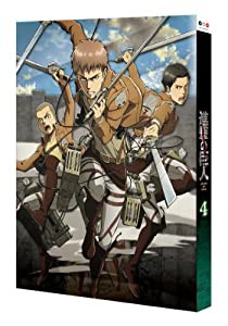 進撃の巨人 4 (初回特典:TVアニメ「進撃の巨人」オリジナルサウンドトラックCD2(全11曲47分)音楽:澤野弘之) [Blu-ray](中古品)