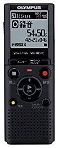 OLYMPUS ICレコーダー Voice-Trek VN-703PC ブラック 4GB+micro SDカードスロット VN-703PC(中古品)