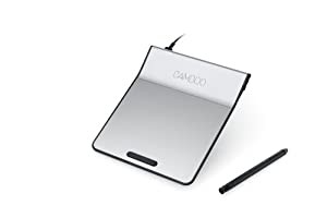 ワコム ペン付きタッチパッド USB接続 Bamboo Pad ブラック CTH301K(中古品)