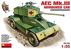 ミニアート 1/35 AEC Mk.3装甲車 プラモデル(中古品)