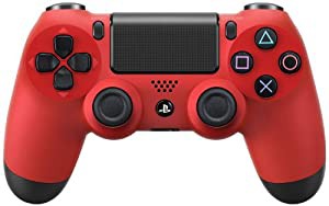 ワイヤレスコントローラー (DUALSHOCK 4) マグマ・レッド 【メーカー生産終了】(中古品)