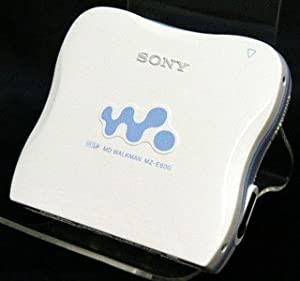 SONY　ソニー　MZ-E600（W)　ホワイト　ポータブルMDプレーヤー　MDLP対応　（MD再生専用機/MDウォークマン）(中古品)