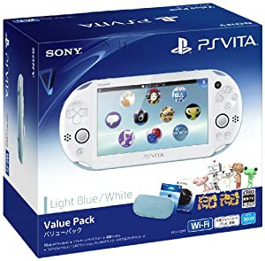 PlayStation Vita Value Pack ライトブルー/ホワイト(中古品)